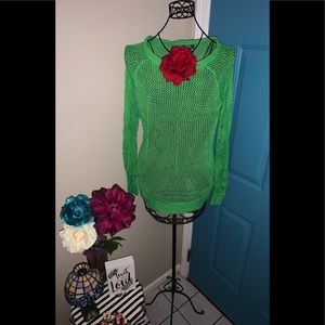 😎🦋Jawbreaker Fishnet Knit Long Sleeve Tunic XL